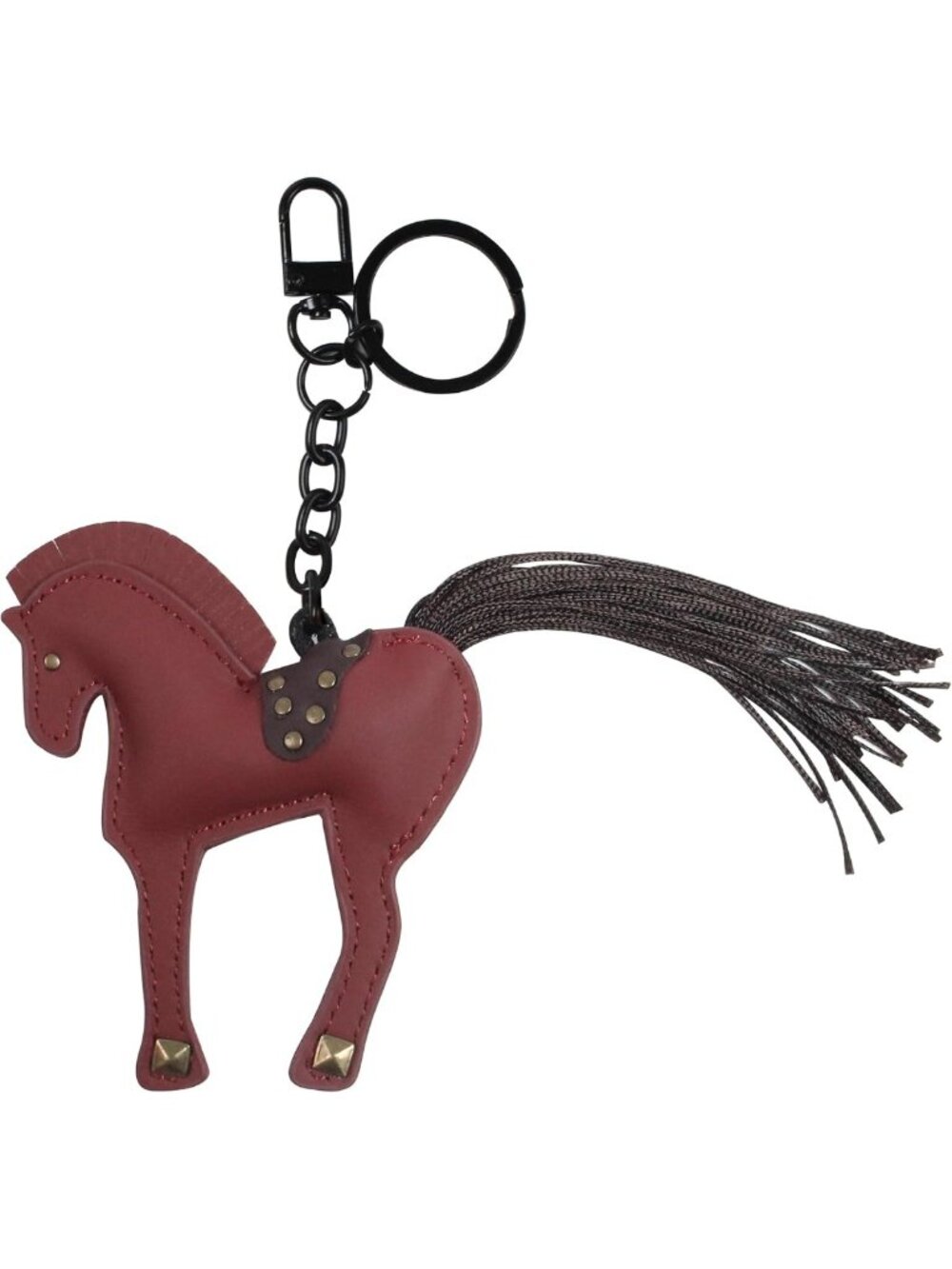 Stylish Leather Horse Keychain & Bag Charm | Unique Gift for Animal Lovers